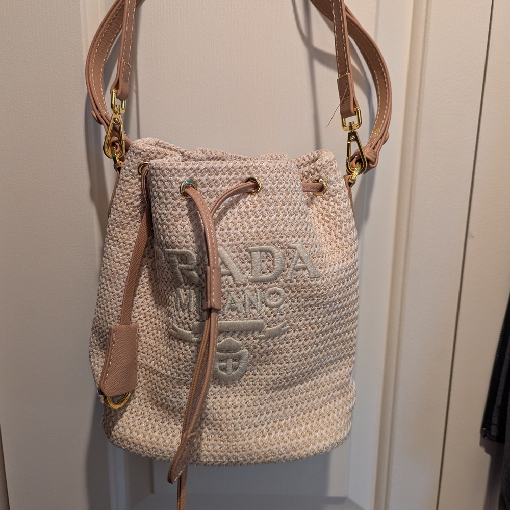 Prada Beige Bucket Bag